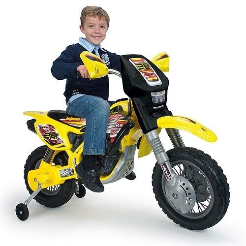 Electric Ride-On Dirt Bike for Kids - 12V Battery Powered Motorcycle with Charger