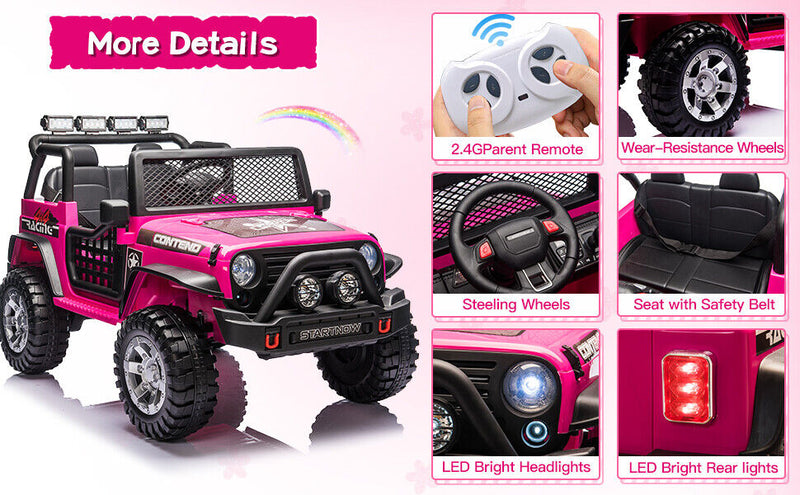Electric Ride-On Jeep Truck Excavator ATV for Kids with Remote Control - Perfect Gift for Young Adventurers