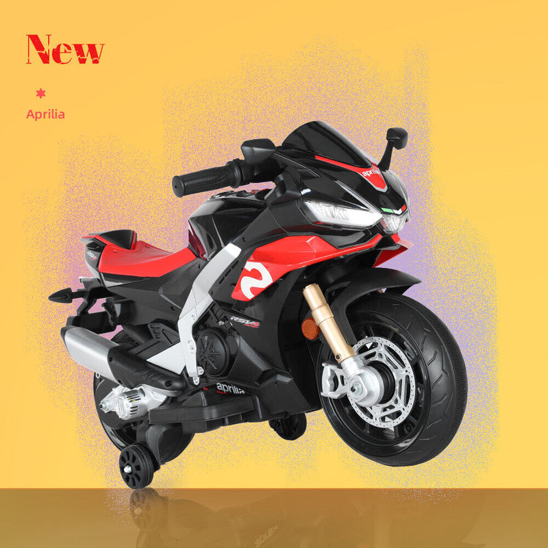 Electric Ride-On Motorbike for Kids 1-4 Years with LED Lights and MP3 Music