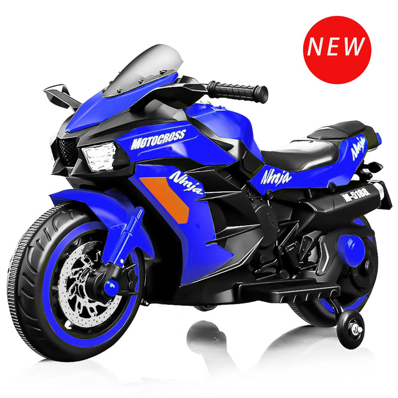 Electric Ride-On Motorbike for Kids - 12V Rechargeable 2-Wheel Car