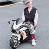 Electric Ride-On Motorbike for Kids - 12V Rechargeable 2-Wheel Car