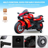 Electric Ride-On Motorcycle for Kids - 12V Rechargeable Battery, 2 Wheels