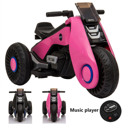 Electric Ride-On Motorcycle for Kids with Music, Horn, and Headlights - 3 Wheels