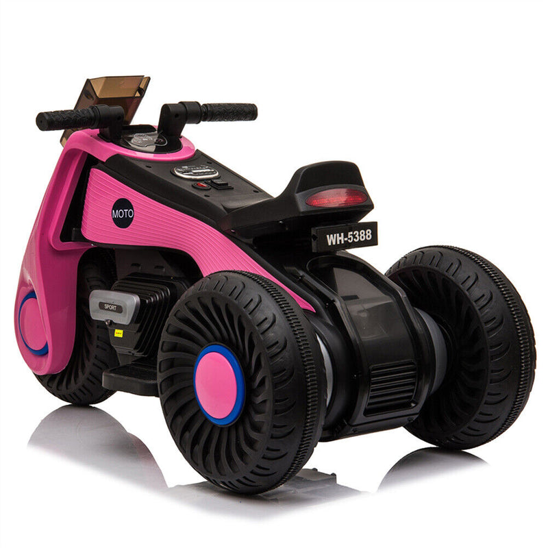 Electric Ride-On Motorcycle for Kids with Music, Horn, and Headlights - 3 Wheels