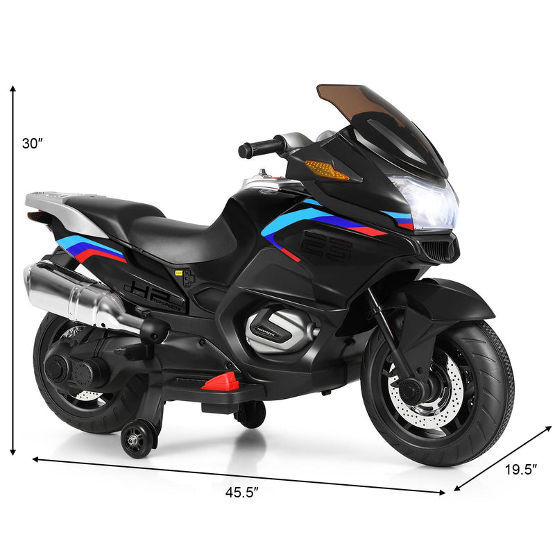 Electric Ride-On Motorcycle Toy for Kids with Headlights and Music