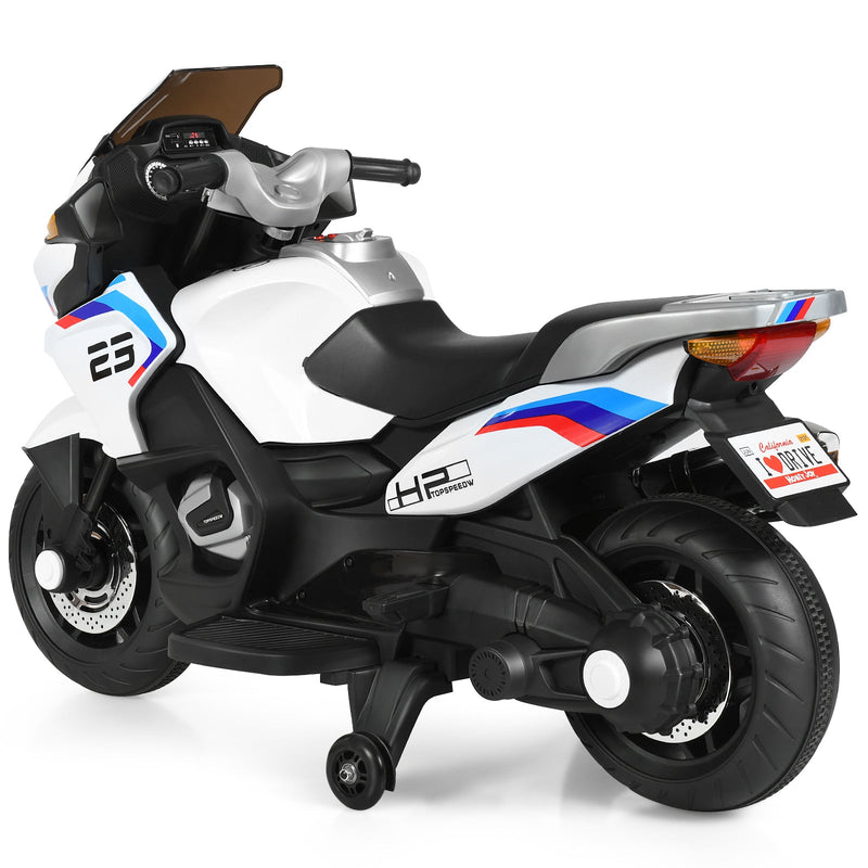 Electric Ride-On Motorcycle Toy for Kids with Headlights and Music
