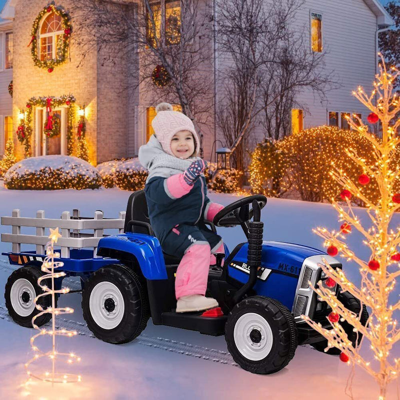 Electric Ride-On Toy Truck for Kids with RC, Bluetooth, MP3 - Perfect Christmas Gift!