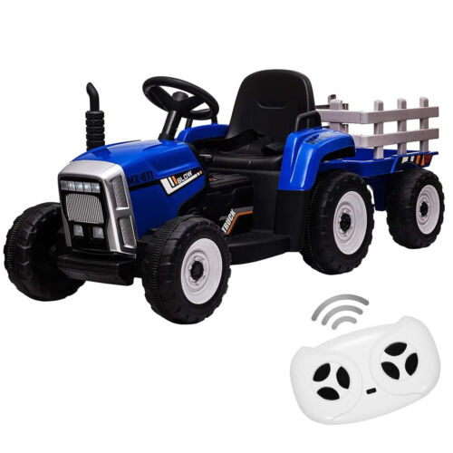 Electric Ride-On Tractor with Remote Control and MP3 Player - Perfect for Kids!