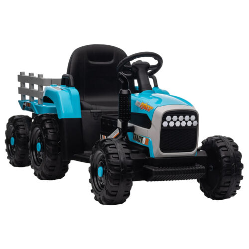 Electric Ride-On Tractor with Remote Control for Kids - 12V Battery Powered Toy Car