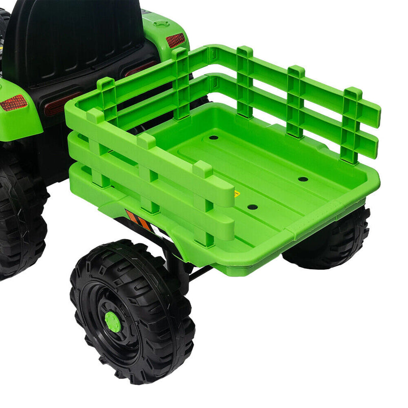 Electric Ride-On Tractor with Remote Control for Kids - 12V Battery Powered Toy Car
