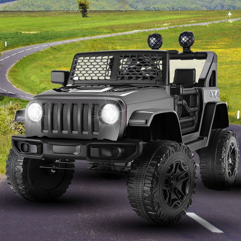 Electric Ride-On Truck for Kids with LED Lights and Parental Remote Control - 3 Speed Options