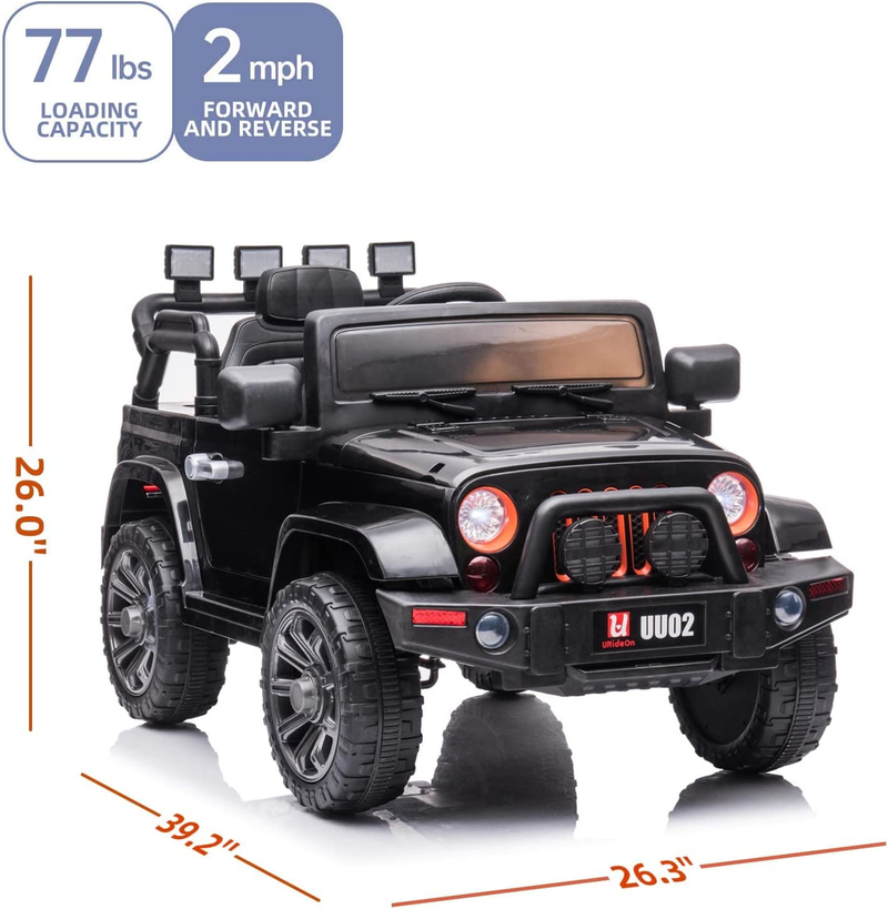 Electric Ride-On Truck for Kids with Parental Remote Control - 12V Battery Powered Car