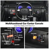 Electric Ride-On Truck for Kids with RC Control, Spring Suspension, Lights, Music, and Trunk - Black