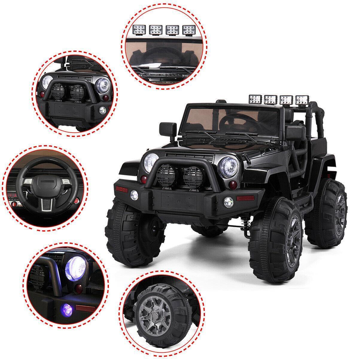 Electric Ride-On Truck for Kids with Remote Control and 3 Speed Options