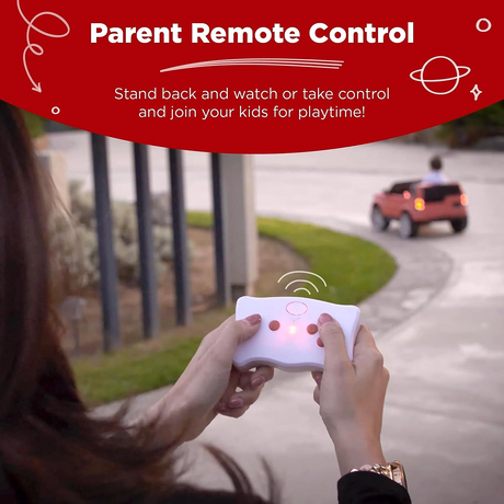 Electric Ride-On Truck for Kids with Remote Control and Aux Port - White
