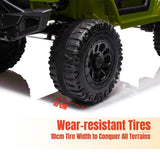 Electric Ride-On Truck for Kids with Remote Control, Bluetooth, and LED Lights - 12V