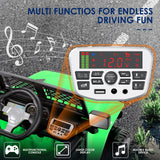 Electric Ride-On Truck for Kids with Remote Control, LED Lights, 3 Speeds, Music Player, and Storage - Perfect Gift for Children