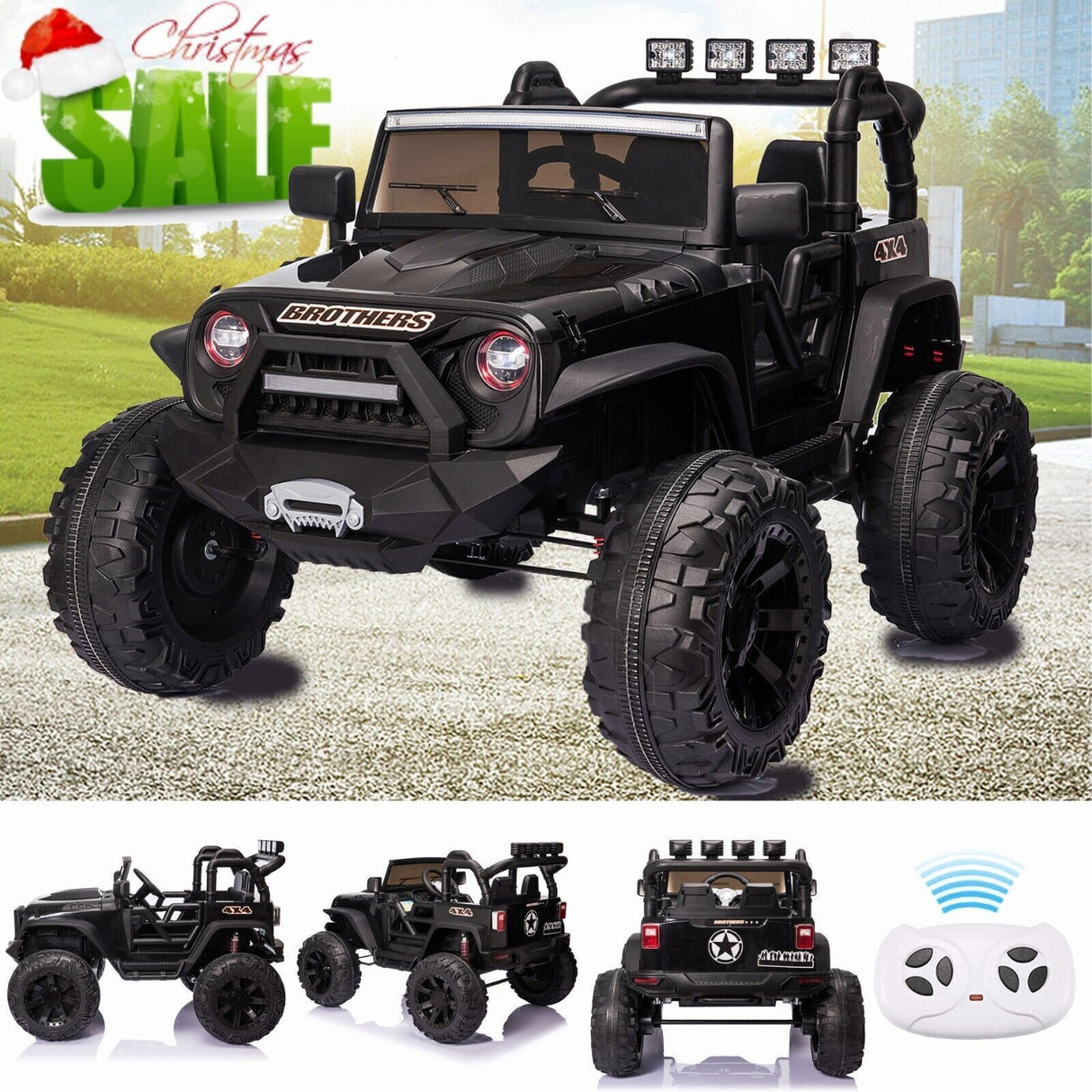Electric Ride-On Truck for Kids with Remote Control, LED Lights, and MP3 Player - 24V 2x200W Powered Vehicle