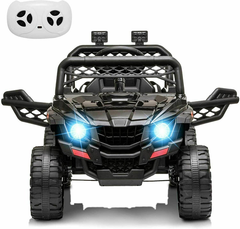 Electric Ride-On Truck for Kids with Remote Control, LED Lights, and Music