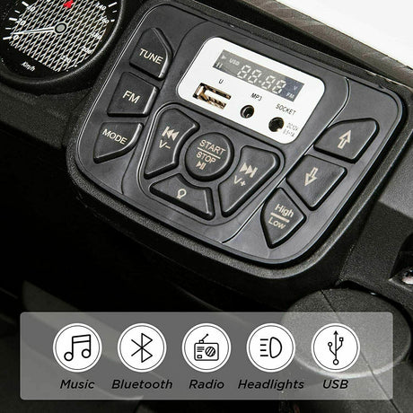 Electric Ride-On Truck for Kids with Remote Control, LED Lights, and Music