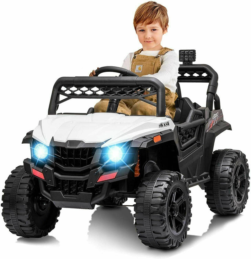 Electric Ride-On Truck for Kids with Remote Control, LED Lights, and Music