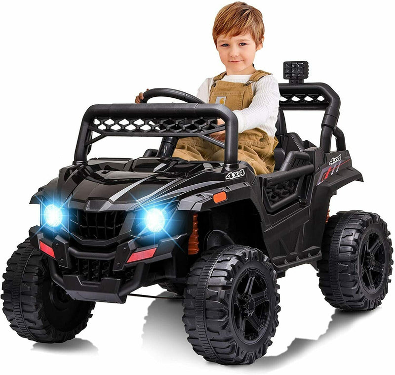 Electric Ride-On Truck for Kids with Remote Control, LED Lights, and Music