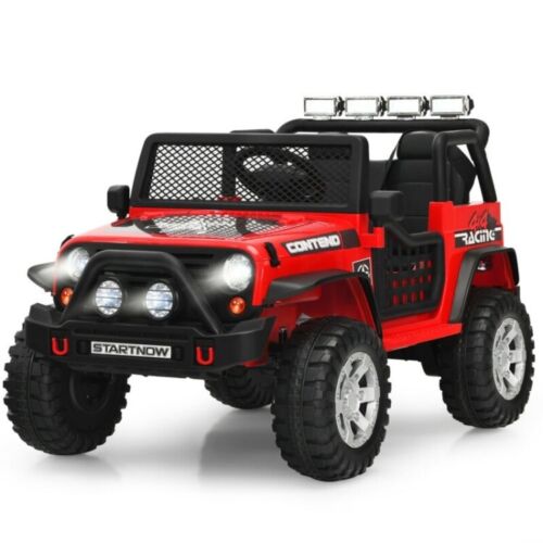 Electric Ride On Truck for Kids with Remote Control, Lights, and Music - 12V Children's Car Toy