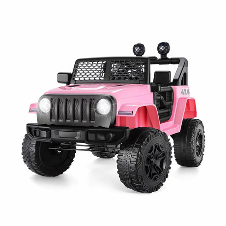Electric Ride-On Truck for Kids with Remote Control, MP3 Player, and LED Lights - 24V/12V