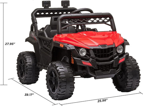 Electric Ride-On Truck for Kids with Seat Belt and Remote Control - 12V US Model