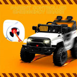 Jeep-Inspired 12V Ride-On Truck for Kids Ages 3-8, White