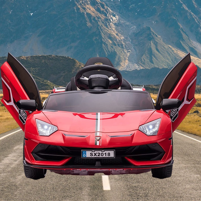Electric Lamborghini Ride-On Car for Kids with Remote Control, MP3 Player, and 35W Motor