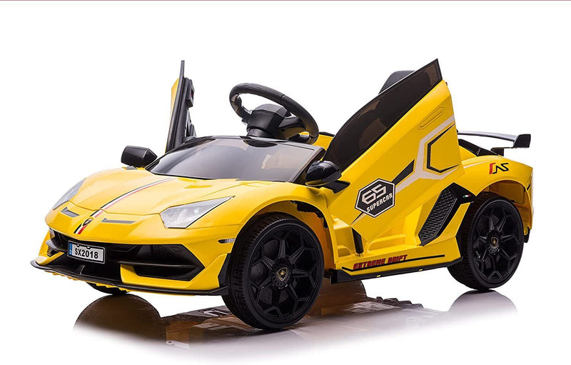Electric Lamborghini Ride-On Car for Kids with Remote Control, MP3 Player, and 35W Motor