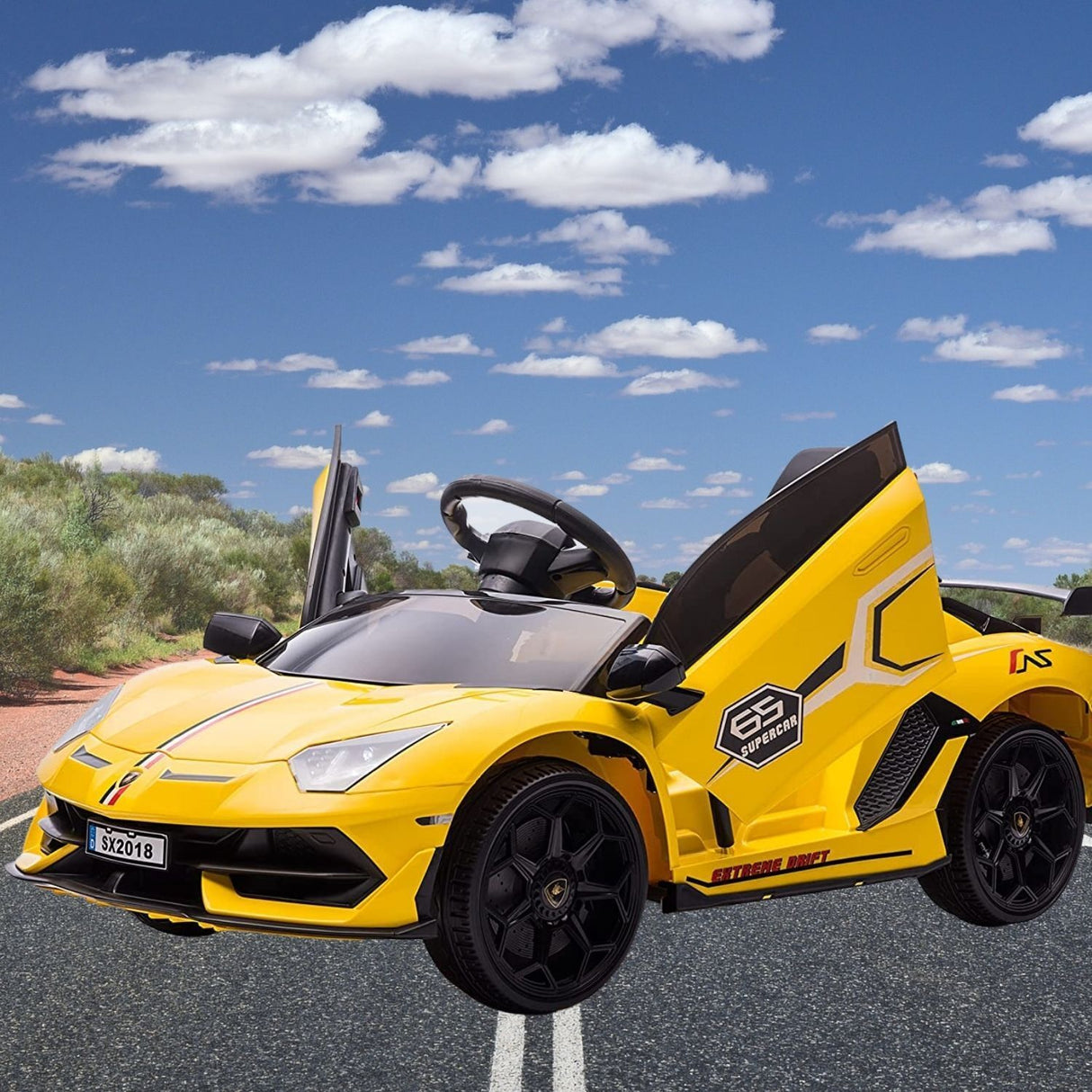 Licensed Lamborghini Electric Ride-On Car for Kids - Perfect Xmas or Bday Gift for Boys and Girls!