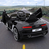 Electric Sports Car Ride-On Toy with LED Lights and MP3 Player - 12V, 1 Seat, Hydraulic Doors - Perfect Gift for Kids