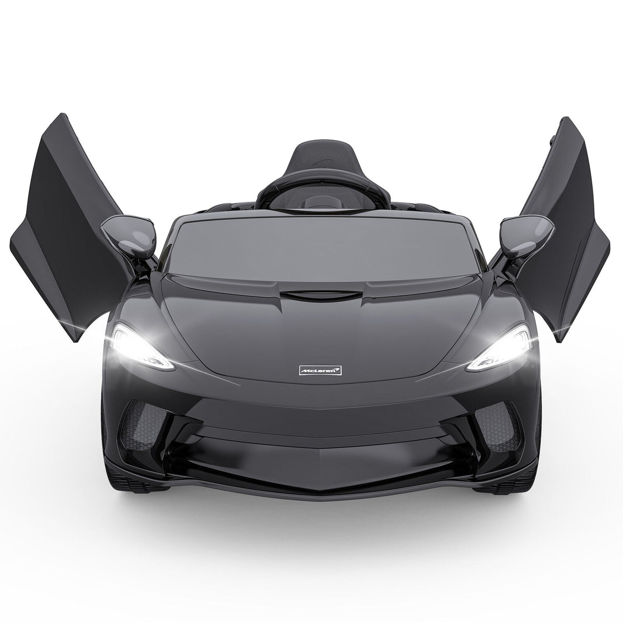 Electric Sports Car Ride-On Toy with LED Lights and MP3 Player - 12V, 1 Seat, Hydraulic Doors - Perfect Gift for Kids