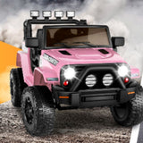 Ride On Truck for Kids with Remote Control and LED Lights - 12V Electric Car Toy