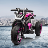 Electric Three-Wheeled Motorcycle for Kids Ages 3-8 with Horn and LED Lights