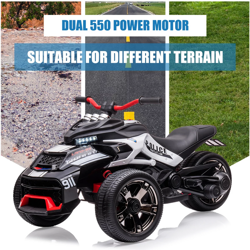 Electric Three Wheeler ATV for Kids - 12V, 2 Speeds, Perfect for Toddlers