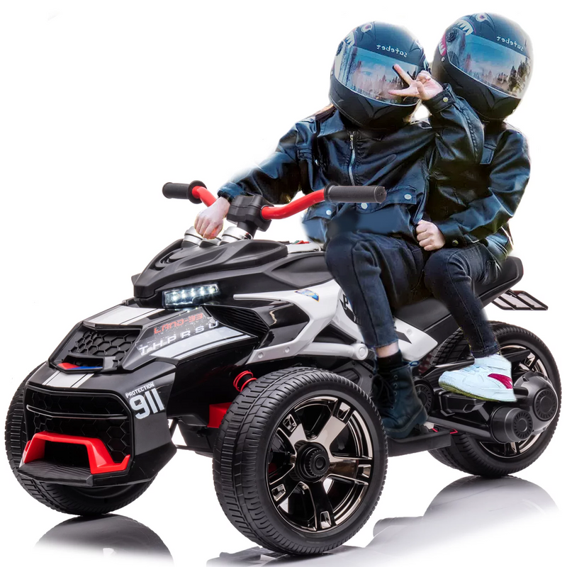 Electric Ride-On ATV for Kids Ages 3-6 with 2 Speeds and Reverse Function - Up to 7mph - Trike Design - Made in USA