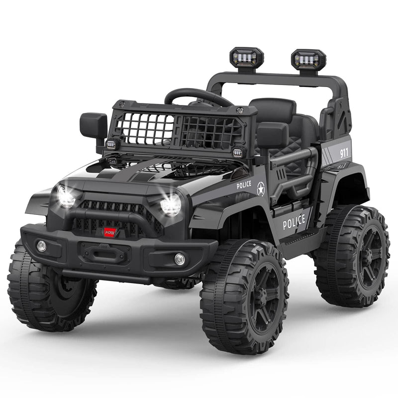 Premium 12V Electric Ride-On Truck for Kids with Remote Control and 2 Speed Options - LED Lights Included