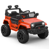 Premium 12V Electric Ride-On Truck for Kids with Remote Control and 2 Speed Options - LED Lights Included