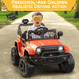 Electric Toy Truck for Kids with Bluetooth and Remote Control - 12V Ride On Car