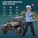 Electric UTV Truck for Kids with Bluetooth Music and Dual Motors