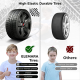 ELEMARA 12V 2WD Electric Go Kart for Kids - Battery Powered Ride On Car with Parental Remote Control
