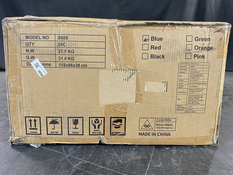 Elemara S608 UTV 12V Battery Powered Electric Ride On Car for Kids - Brand New in Open Box