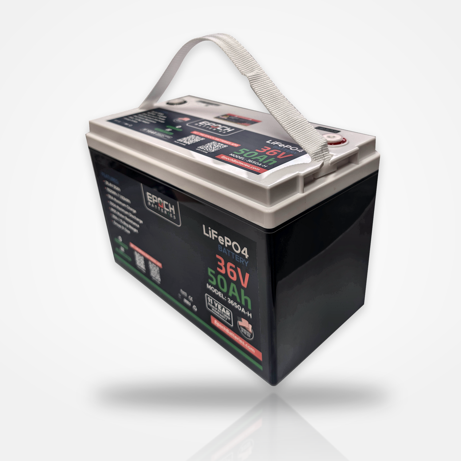 Epoch Batteries 36V 50Ah Essential LiFePO4 Battery