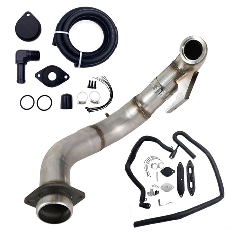 TruckTok 2015-2019 Ford 6.7L Powerstroke 4" Turbo Downpipe w/EGR delete kit TruckTok