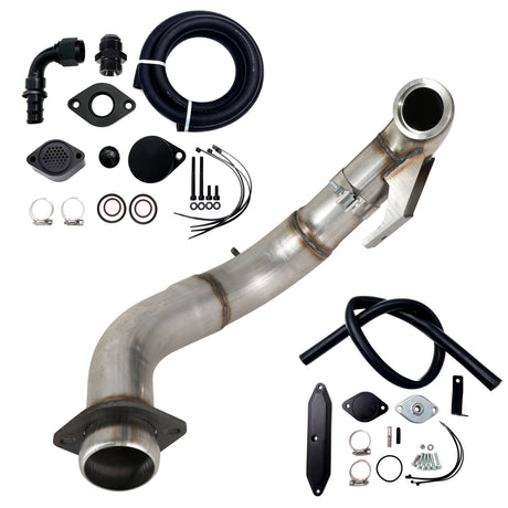 TruckTok 2015-2019 Ford 6.7L Powerstroke 4" Turbo Downpipe w/EGR delete kit TruckTok