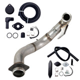 TruckTok 2015-2019 Ford 6.7L Powerstroke 4" Turbo Downpipe w/EGR delete kit TruckTok