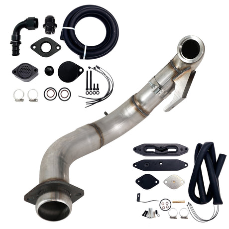 TruckTok 2015-2019 Ford 6.7L Powerstroke 4" Turbo Downpipe w/EGR delete kit TruckTok